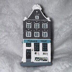 Miniature House, Amsterdam Dutch Flower Shop, Figurine